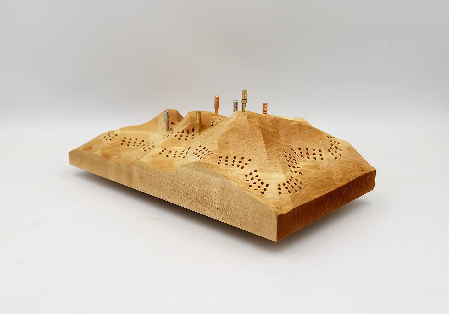 Personalized Maple Cribbage Board Set | Portable Travel Game
