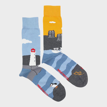 East Coast Men's Canadian Landscape Socks