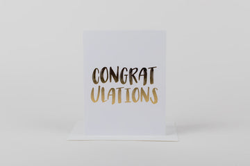 Congratulations Card (large gold)