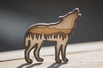 Sawback Wolf Ornament