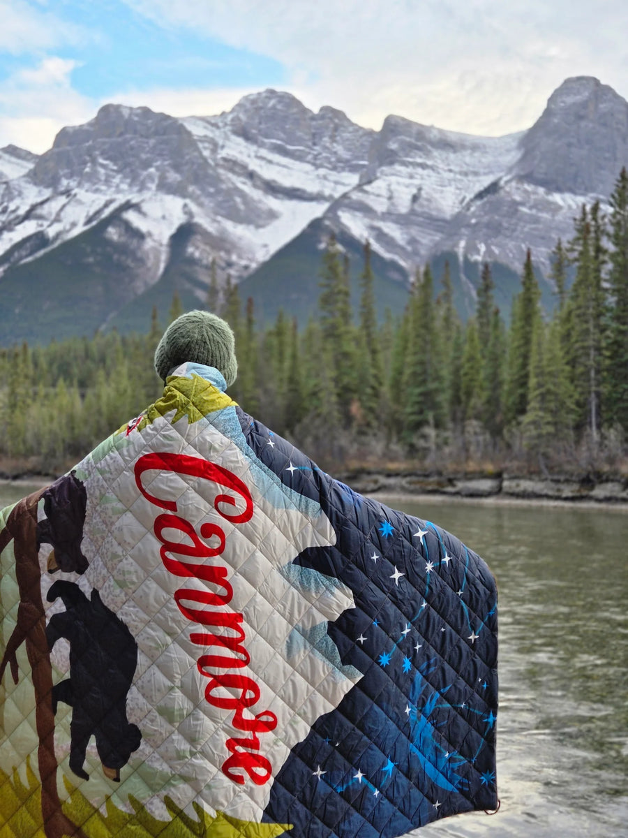 Canmore Adventure Quilted Heartprint Blanket