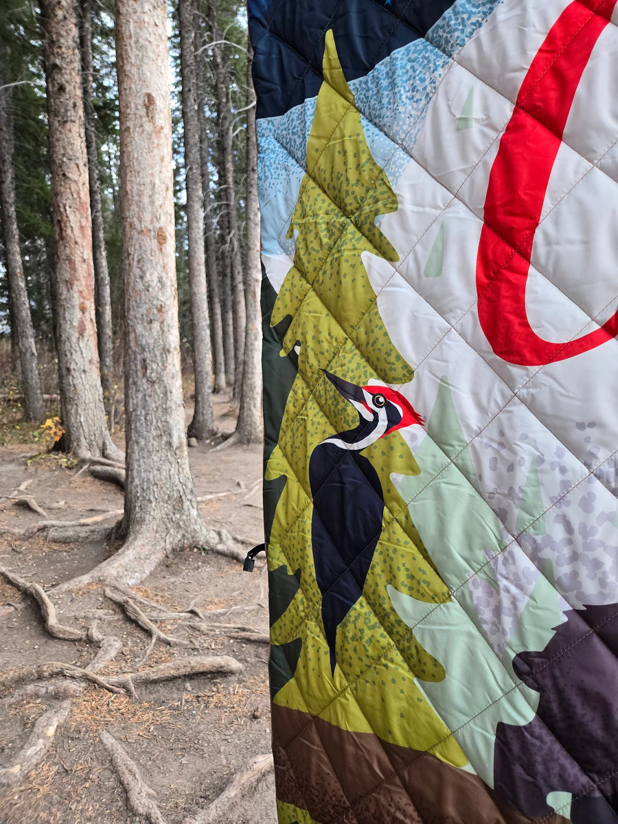 Canmore Adventure Quilted Heartprint Blanket
