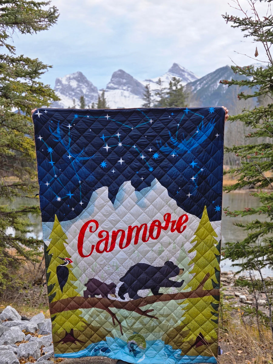 Canmore Adventure Quilted Heartprint Blanket