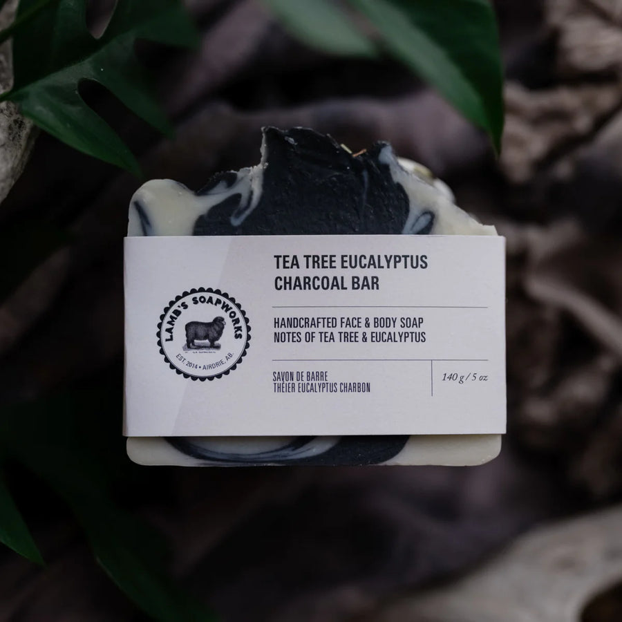 Tea Tree Eucalyptus Activated Charcoal Natural Soap Bar