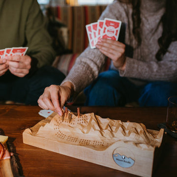 Rundle 3D Maple Cribbage Board