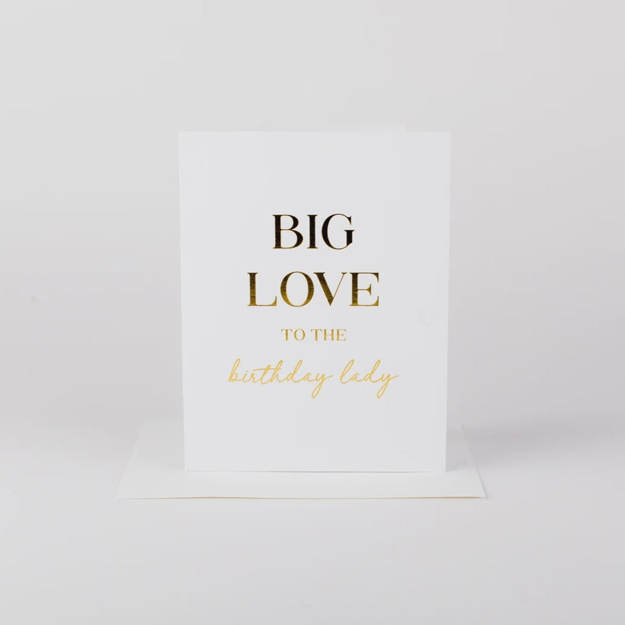 Big Love Birthday Lady Card