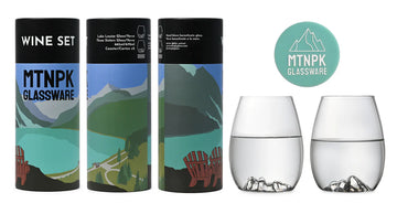 Three Sisters + Lake Louise MTNPK Wine Glass Set (2)