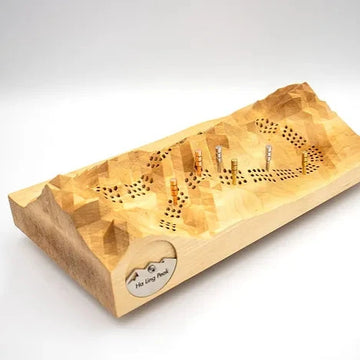 Ha Ling 3D Maple Cribbage Board