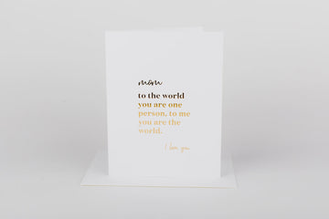 Mom the Whole World Card