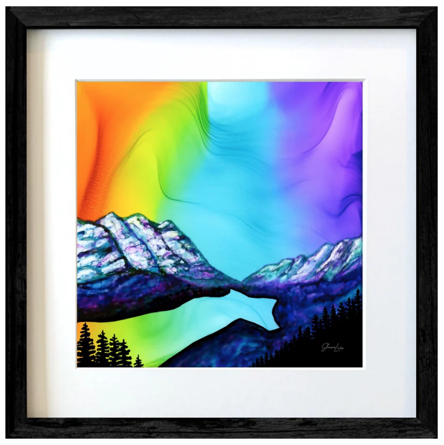 Peyto Lake: Reflections of Joy Shauna Liora FIRE Art Print