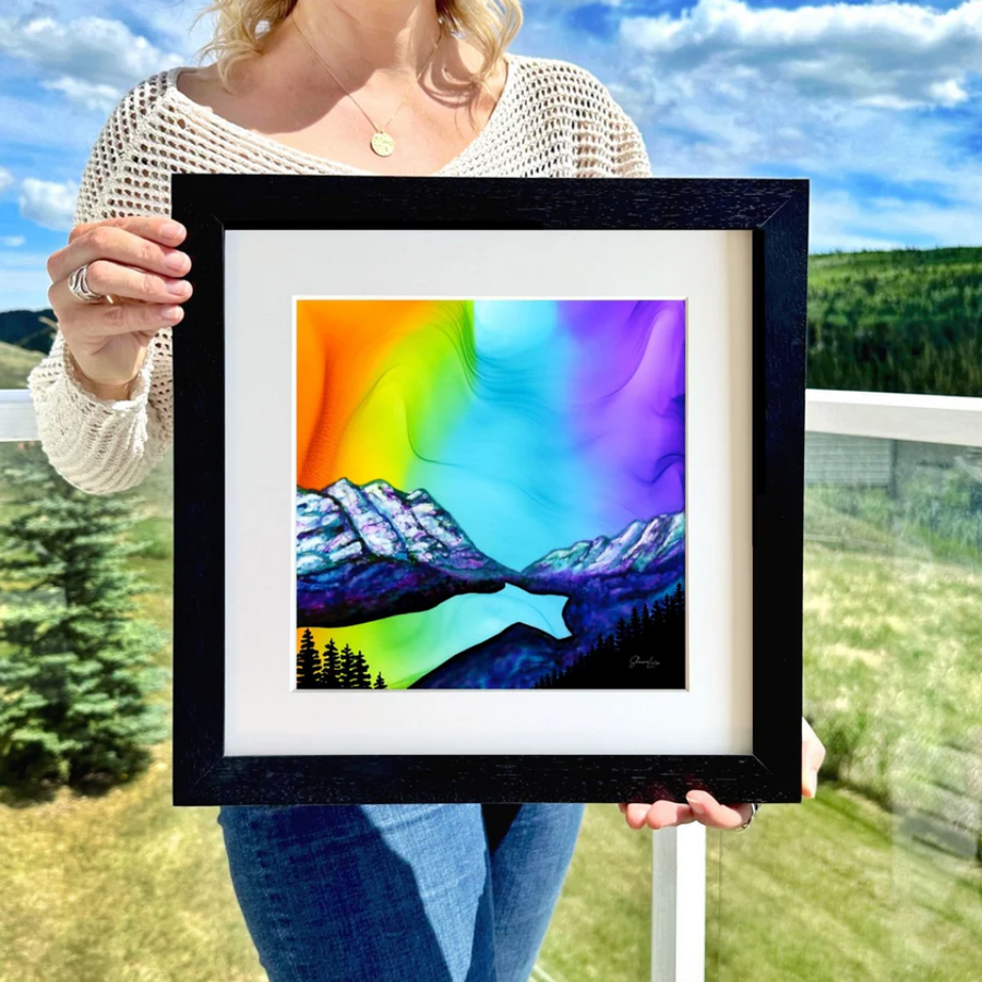 Peyto Lake: Reflections of Joy Shauna Liora FIRE Art Print