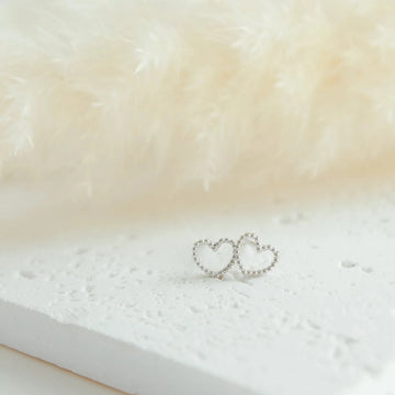 Bitty Heart Studs