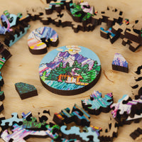 コレクション Nagano 1998 Wood Puzzle Emerald Lake Wooden Mini Puzzle - Stumpcraft – Alberta's Own
