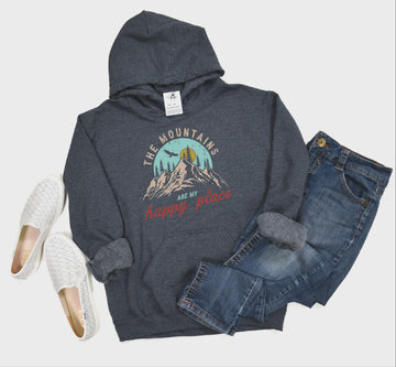 The Mountains are My Happy Place Hoodie
