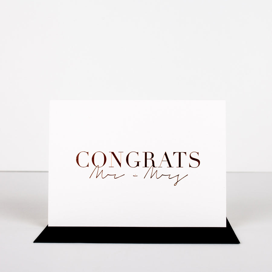 Congratulations Mr & Mrs Card