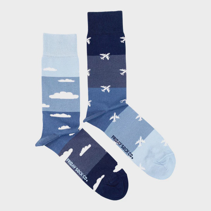 Plane & Cloud Men's Socks