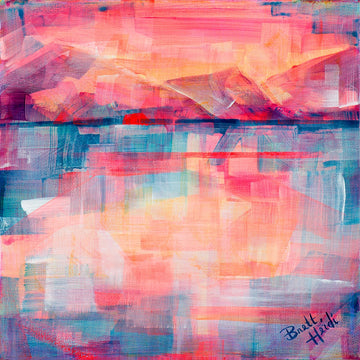 Coral Sun Brett Heidi Art Print