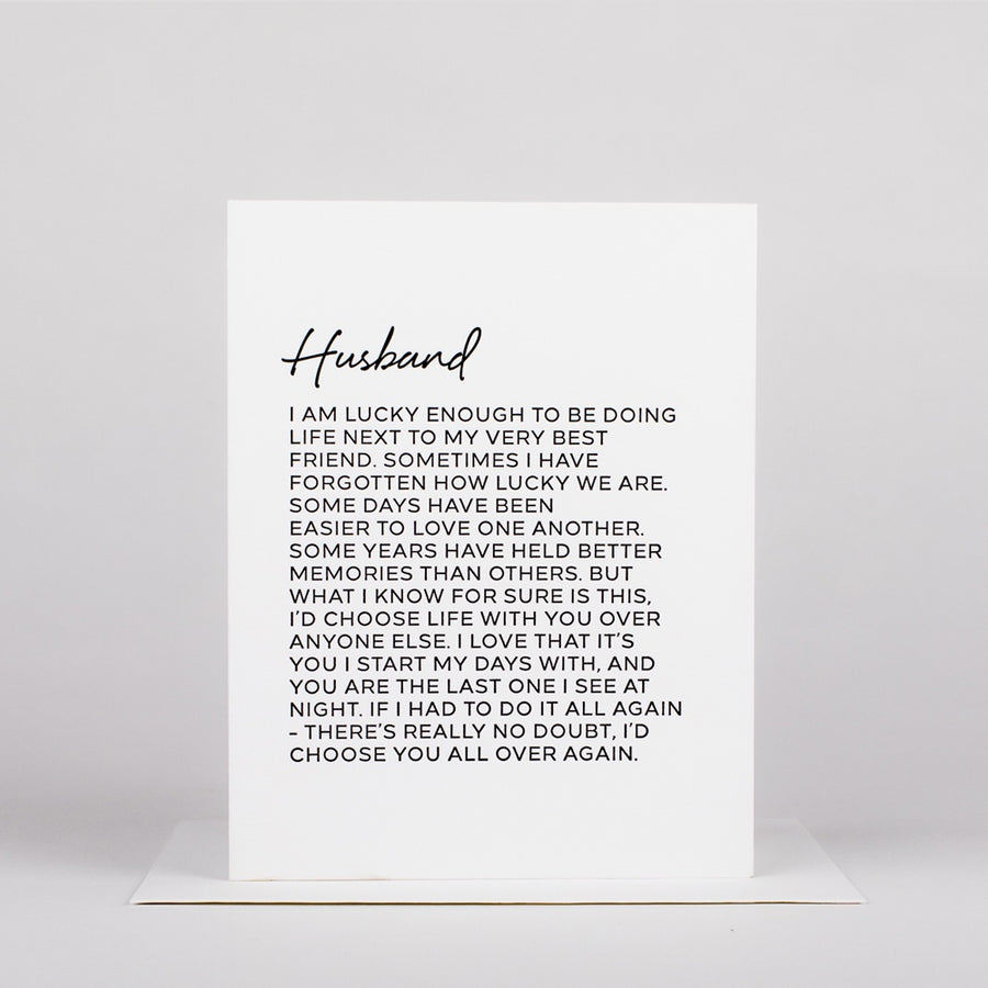 Dear Husband Card