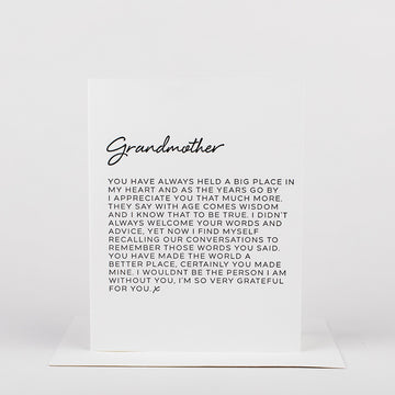 Dear Grandmother Card