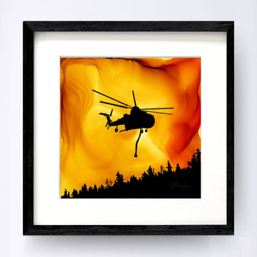 Above the Flames Shauna Liora FIRE Art Print