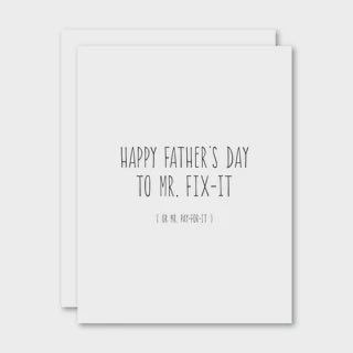 Happy Father's Day to Mr. Fix-It Card