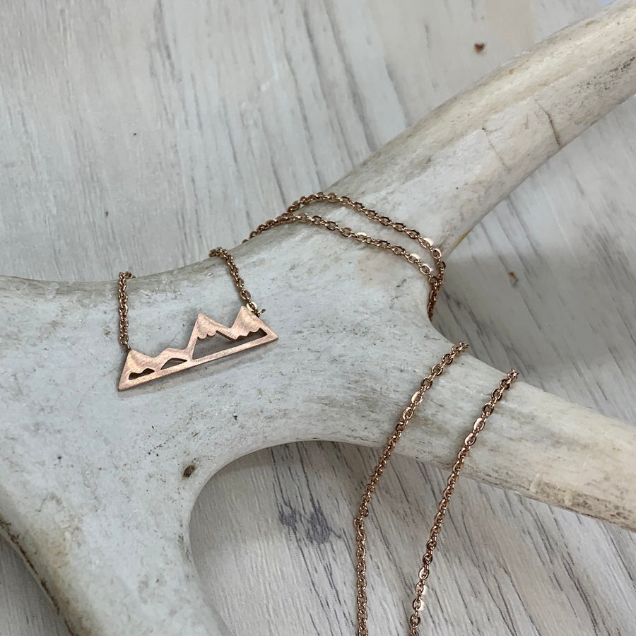 Mountain Necklace Canada Made, Mountain Range Jewellery – LeilaCools