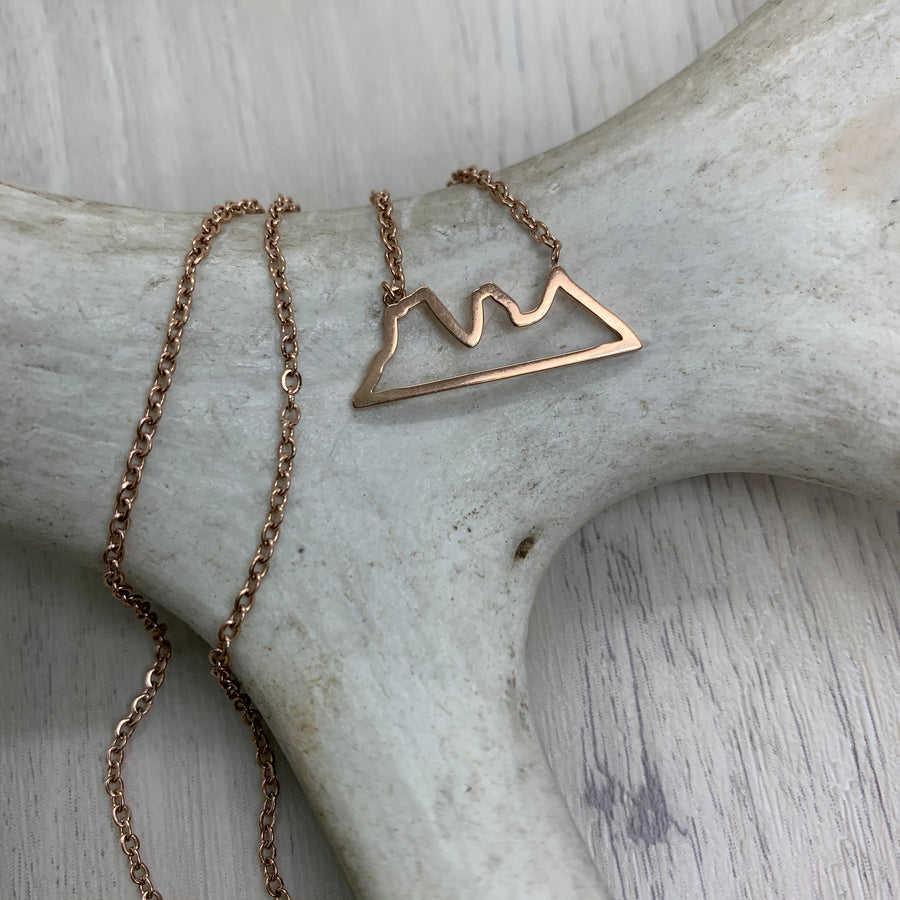 Three Sisters Outline Necklace