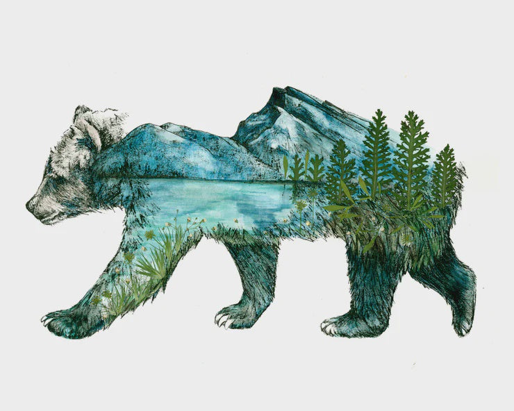 Rundle Bear Nak Creative Art Print