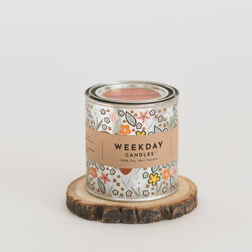 Tobacco Flower Paint Tin Candle