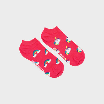 Unicorn & Rainbow Women's Ankle Socks