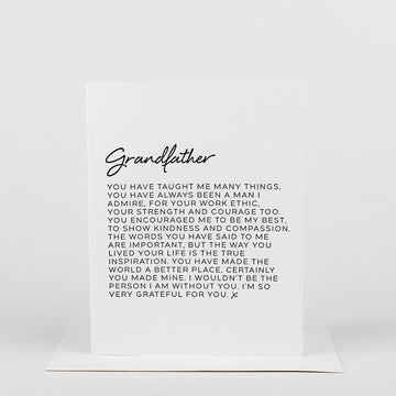 Dear Grandfather Card