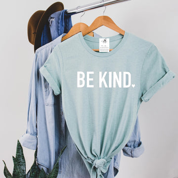 Be Kind Tee - Dusty Blue