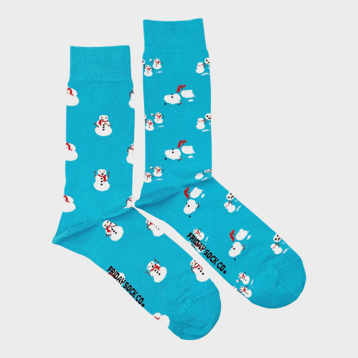 Men's Ugly Christmas Snowperson Socks