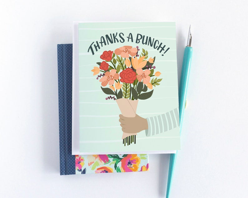 Thanks a Bunch Floral Card