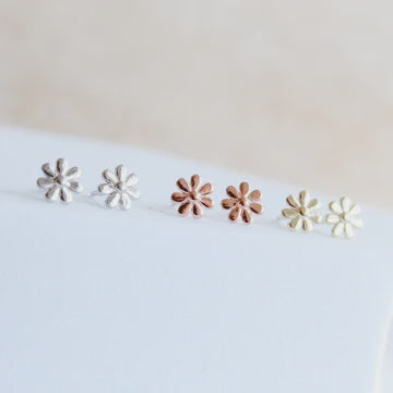 Tiny Daisy Stud Earrings