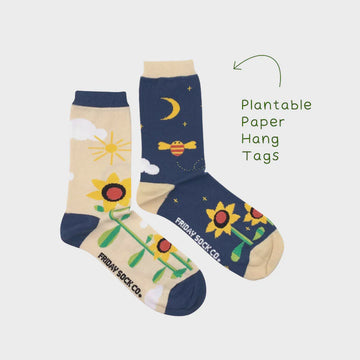 Day and Night Sunflower Women's Socks